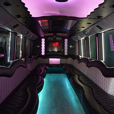 limo bus with bar